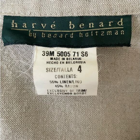 Harve Bernard Women Cropped Jacket 4 Beige Brown Trim Scabby Chic Boho Y2K Retro - Picture 2 of 15